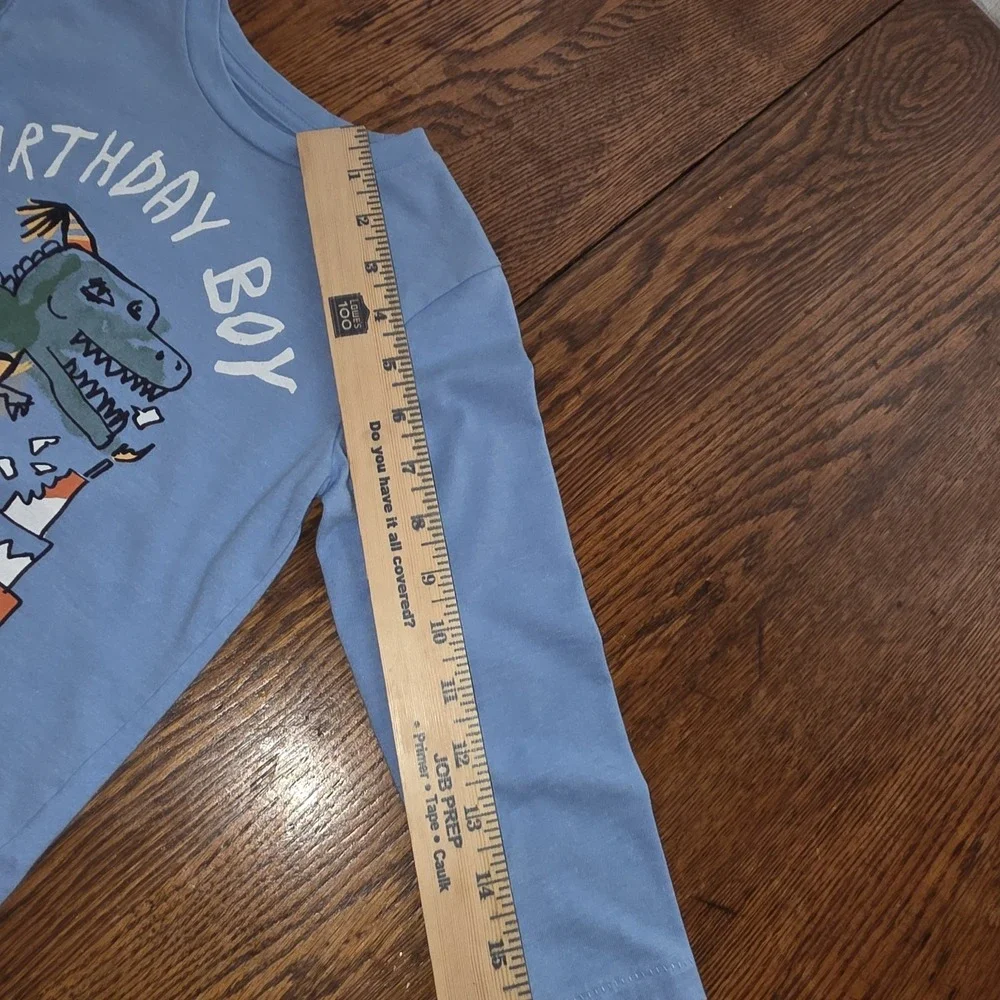 Gymboree Boys Dino Dinosaur Birthday Shirt Size 4 Cake HAPPY BIRTHDAY TO ME